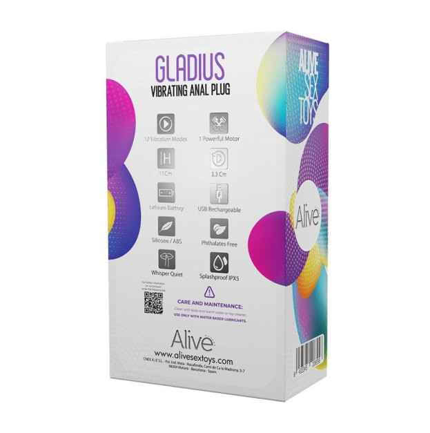 Анальный вибростимулятор Alive Gladius