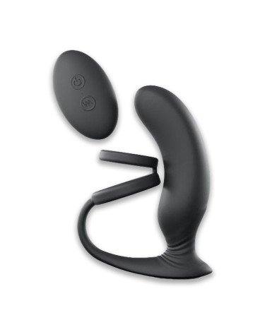 Vibrating Prostate Massager with Double Cock Ring Love To Love Double Game