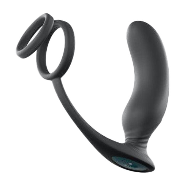 Vibrating Prostate Massager with Double Cock Ring Love To Love Double Game