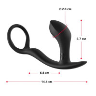 Anal plug with erection ring Fun Factory BOOTIE RING slate