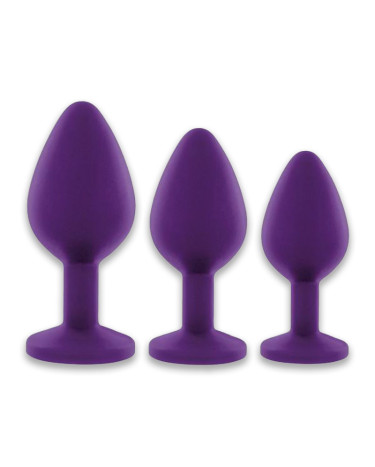 Набір анальних пробок Rianne S: Booty Plug Set Purple