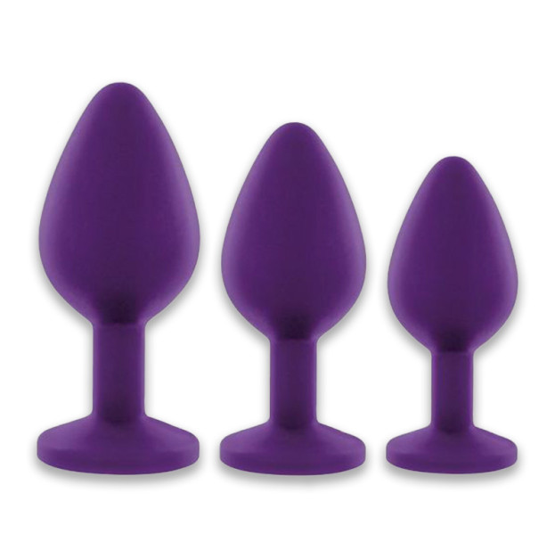 Набір анальних пробок Rianne S: Booty Plug Set Purple