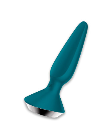 Анальна смарт-вібропробка Satisfyer Plug-ilicious 1 Petrol