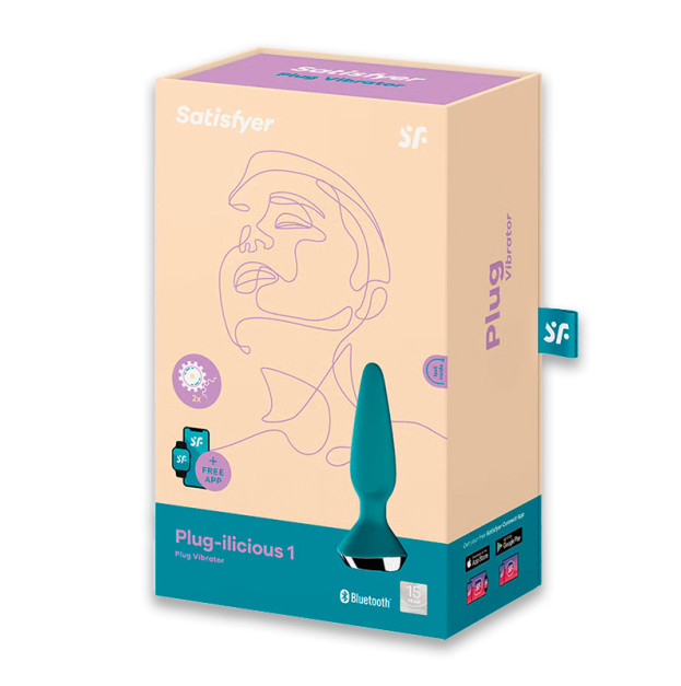 Анальна смарт-вібропробка Satisfyer Plug-ilicious 1 Petrol
