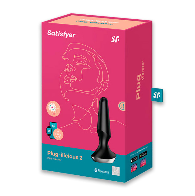 Анальна смарт-вібропробка Satisfyer Plug-ilicious 2 Black