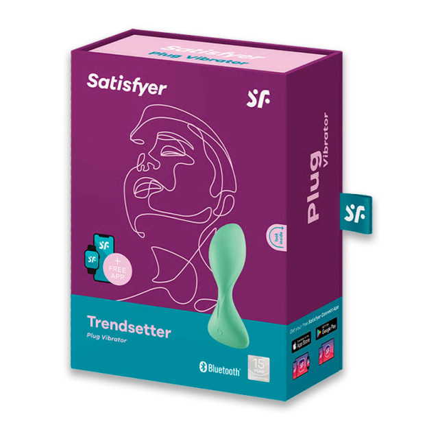 Анальна смарт-вібропробка Satisfyer Trendsetter Green