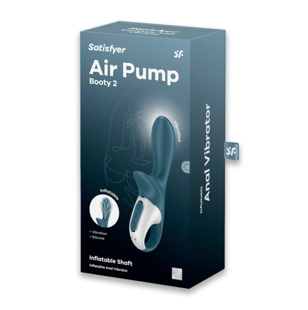 Анальний вібратор надувний Satisfyer Air Pump Booty 2
