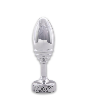 Металева анальна пробка DOXY Butt Plug Ribbed
