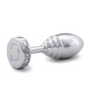 Металлическая анальная пробка DOXY Butt Plug Ribbed
