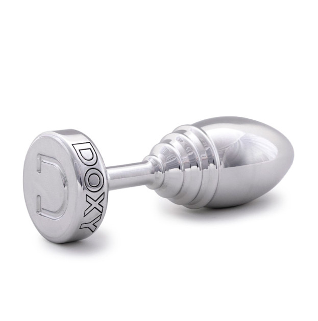Металева анальна пробка DOXY Butt Plug Ribbed
