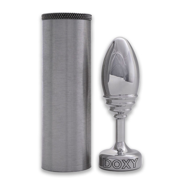 Металева анальна пробка DOXY Butt Plug Ribbed