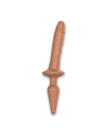 Анальна пробка з ділдо Strap-On-Me Switch Plug-In Realistic Dildo Caramel S