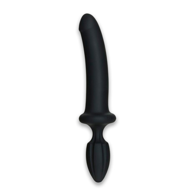 Анальна пробка з ділдо Doc Johnson Kink Dual Density Secondskyn Fuck Plug Black
