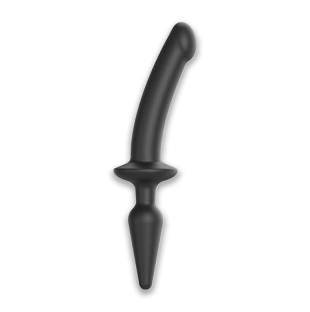 Анальна пробка з ділдо Strap-On-Me Switch Plug-In Realistic Dildo Black L