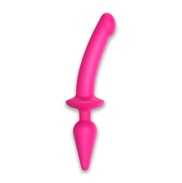 Анальная пробка с дилдо Strap-On-Me Switch Plug-In Dildo Fuchsia L