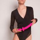 Анальна пробка з ділдо Strap-On-Me Switch Plug-In Dildo Fuchsia L