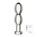 Металеве ділдо для електростимулятора Mystim O(h!)-thello