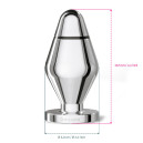 Металева анальна пробка для електростимулятора Mystim John