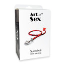 Металева анальна пробка L з диявольським хвостом Art of Sex Succubus Black