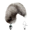 Металлическая анальная пробка Art of Sex size M Artctic Fox