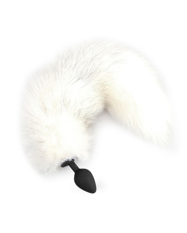Силіконова анальна пробка Art of Sex size M White Fox