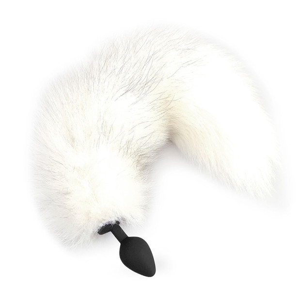 Силіконова анальна пробка Art of Sex size M White Fox