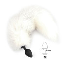 Силіконова анальна пробка Art of Sex size M White Fox