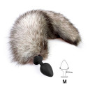 Силиконовая анальная пробка Art of Sex size M Artctic Fox