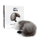 Силиконовая анальная пробка Art of Sex size M Artctic Fox