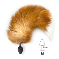 Силіконова анальна пробка Art of Sex size M Foxy Fox