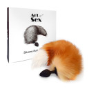 Силіконова анальна пробка Art of Sex size M Foxy Fox