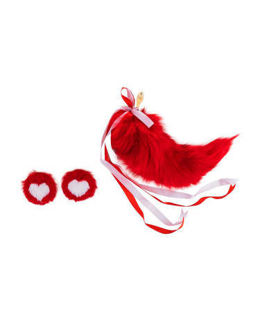 Анальна пробка LOCKINK SEVANDA Red Vixen Set with Pear-shape Plug