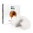 Металева анальна пробка Art of Sex size M White Fox