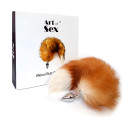 Металлическая анальная пробка Art of Sex size M Foxy Fox