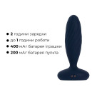 Анальна смарт-вібропробка Svakom Jordan Navy Blue