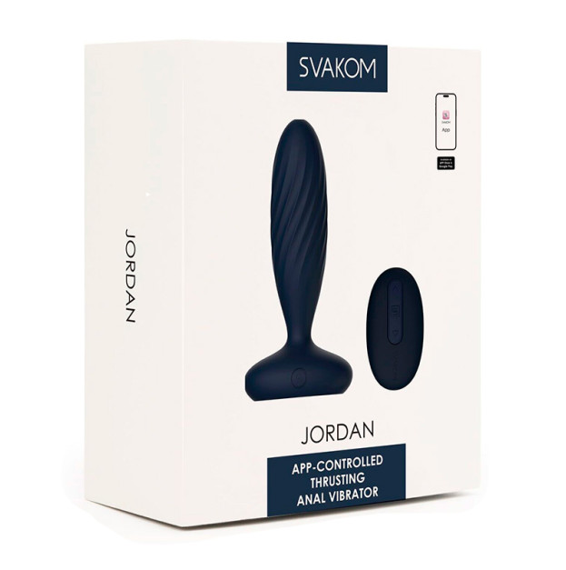 Анальна смарт-вібропробка Svakom Jordan Navy Blue