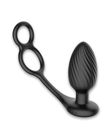 Анальна вібропробка Nexus Tornado Cock and Ball Ring