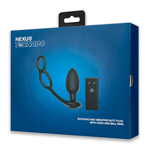 Анальна вібропробка Nexus Tornado Cock and Ball Ring