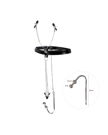 Бондажний набір з металевим анальним гаком Art of Sex Blanca Bondage set with anal hook № 3