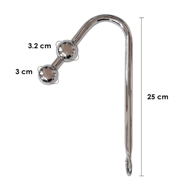 Бондажний набір з металевим анальним гаком Art of Sex Blanca Bondage set with anal hook № 3
