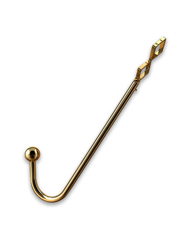 Анальний гак LOCKINK Golden Adjustable Anal Hook Set