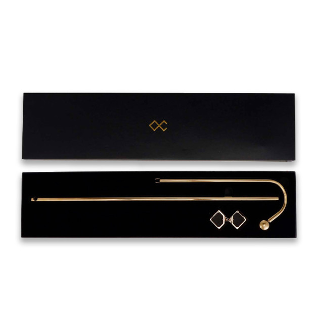 Анальний гак LOCKINK Golden Adjustable Anal Hook Set