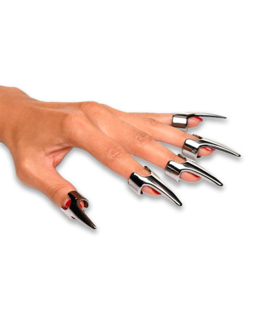 Набір кілець з кігтями Master Series Five-Piece Sensation Claw Rings Silver