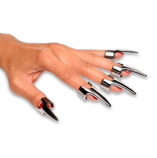 Набір кілець з кігтями Master Series Five-Piece Sensation Claw Rings Silver