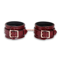 Шкіряні поножі Liebe Seele Wine Red Ankle Cuffs
