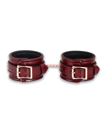 Шкіряні поножі Liebe Seele Wine Red Ankle Cuffs