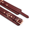 Шкіряні поножі Liebe Seele Wine Red Ankle Cuffs