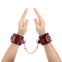 Наручники Liebe Seele Wine Red Wrist Cuffs