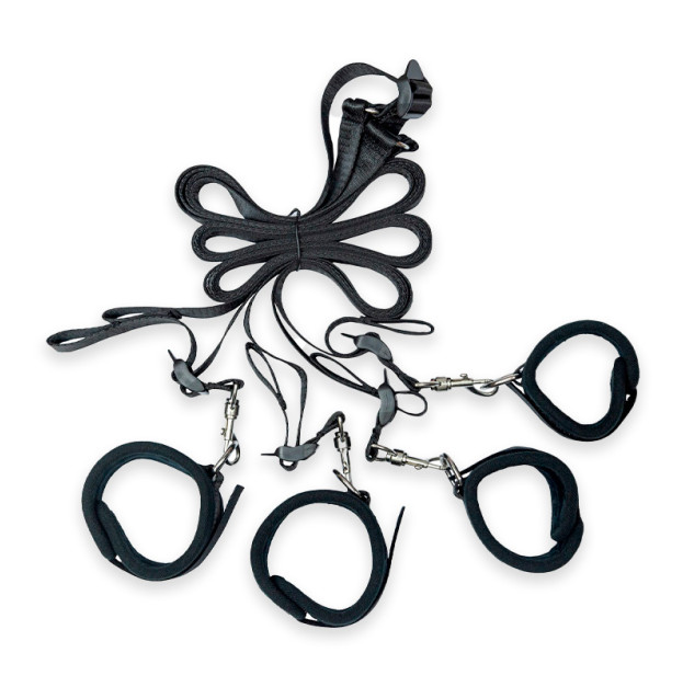 Розтяжка на ліжко Punishment - 5-Piece Bed Restraint Kit - Black