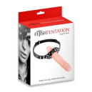Кляп з подвійним фалоімітатором Fetish Tentation Double Penis Gag Flesh